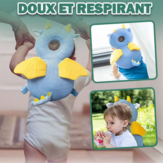 Oreiller Anti-Choc Bébé Sécurisé 0-4 ans - Protection Douce Tête